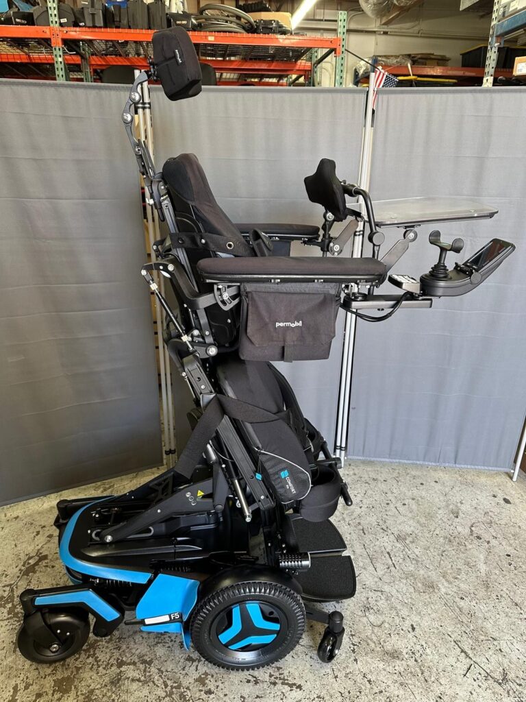 Permobil F5 VS Verical Stander 14" Seat Lift, Recline, Tilt, Leg, 7.5MPH LIGHTS